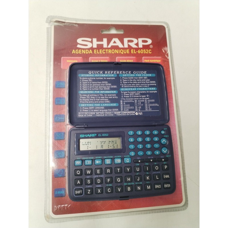 Sharp Agenda Électronique El-6052c Sharp Agenda Électronique El-6052c