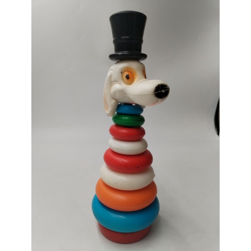 Jeu A Empiler Ancien Pyramide Rond Cercle Tête De Chien Jeux Eveil Vintage Jeu A Empiler Ancien Pyramide Rond Cercle Tête De Chien Jeux Eveil Vintage
