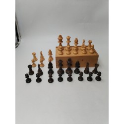 Jeu d'echec staunton type Chess set Lardy Chavet Dujardin Buis King 75 Échecs 