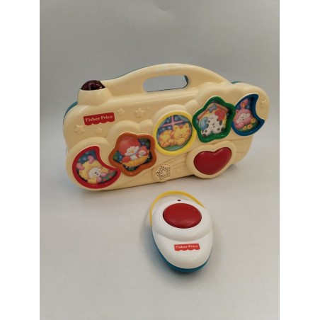 Fisher Price 1998 Veilleuse Berceuse Électronique Musicale Télécommande Bébé