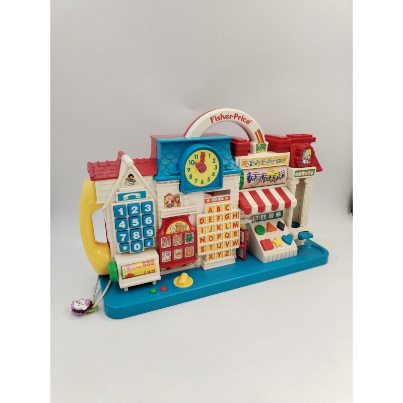 Fisher Price 1994 Educaville Console Jeux Électronique Eveil Apprentissage... Fisher Price 1994 Educaville Console Jeux Électronique Eveil Apprentissage...