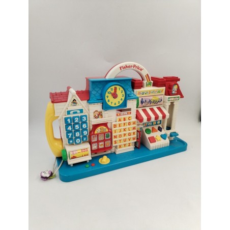 Fisher Price 1994 Educaville Console Jeux Électronique Eveil Apprentissage...