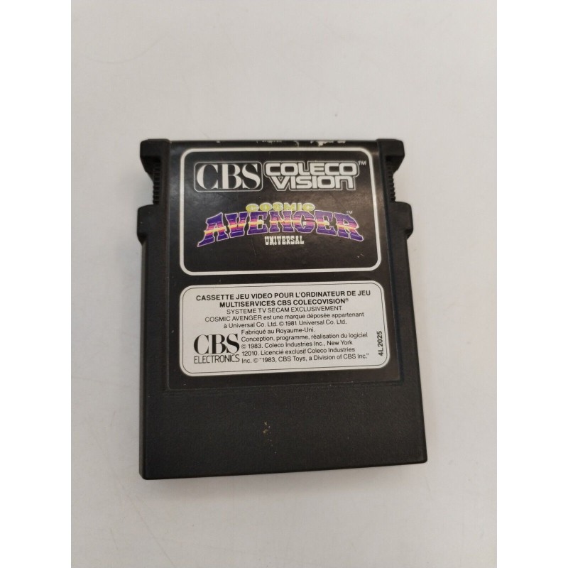 Cosmic Avenger Universal 1983 CBS Electronics Coleco Vision Cassette Jeu Vidéo Cosmic Avenger Universal 1983 CBS Electronics Coleco Vision Cassette Jeu Vidéo