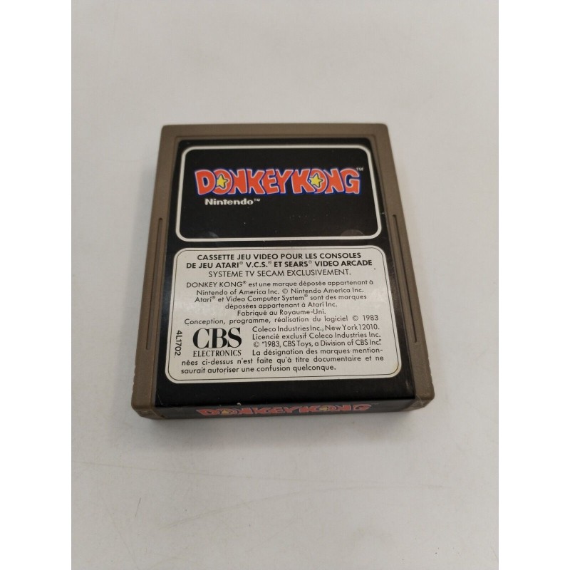 Donkey Kong 1983 Atari 2600 VCS Sears ATARI Nintendo CBS Jeu Video Officiel PAL