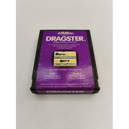 Dragster 1981 Activision Atari Jeux Vidéo Computer System Jeu Pag 001