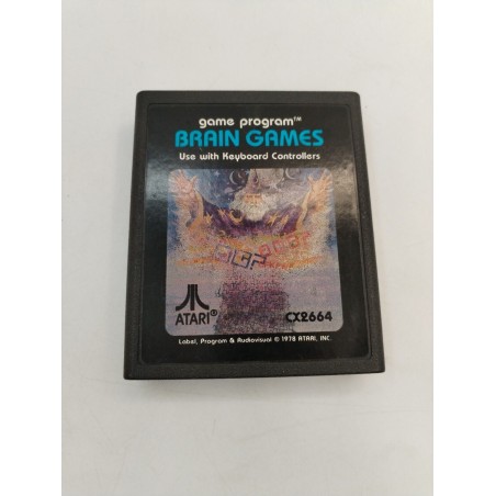 Brain Games 1978 Atari Cx2664 Jeux Vidéo Game Program Cassette Cartouche