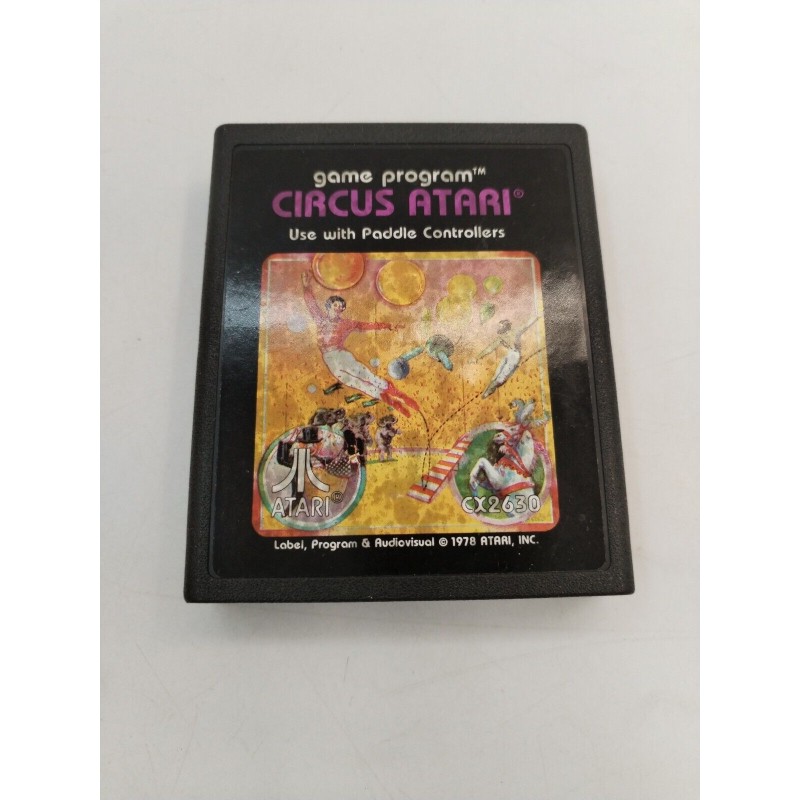 Circus Atari 1978 Jeux Vidéo Cx2630 Game Progam Jeu Rétro Circus Atari 1978 Jeux Vidéo Cx2630 Game Progam Jeu Rétro