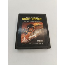 Night Driver 1978 Atari Cx2633 Jeux Vidéo Game Program Rétro Jeu