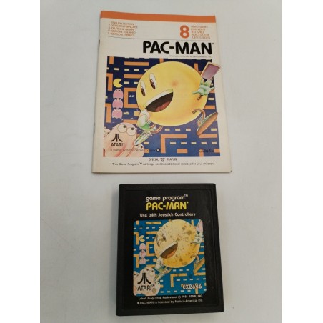 Pac Man 1981 Atari Cx2646 Jeux Vidéo Game Program Rétro