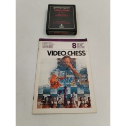 Video Chess 1979 Atari Jeux Vidéo Game Program Rétro Cassette Cartouche