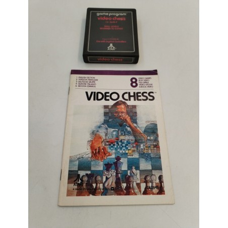 Video Chess 1979 Atari Jeux Vidéo Game Program Rétro Cassette Cartouche