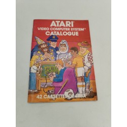 Atari Vidéo Computer System Catalogue 42 Cassettes De Jeux Livret Jeux Vidéo...