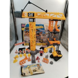 Lot Mega Bloks Cat Super Grue Engins Chantier Jouet Construction Caterpillar Jeu