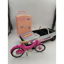 Lot Barbie Mattel 1995 1983 1981 Valise Voyage Dressing Golf Mobylette...