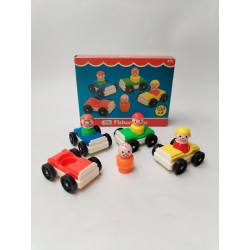 Fisher Price Toys 1981 Comme Neuf Little People Voitures Jouet Figurines
