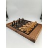 Coffret Bois Ancien Jeux D'échecs Regence Backgammon Tric Trac Jacquet Jeu