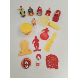 Années 90 Lot 15 Jouet Ronald Mc Donald Happy Meal Mc Donald's Mc Do Figurines 