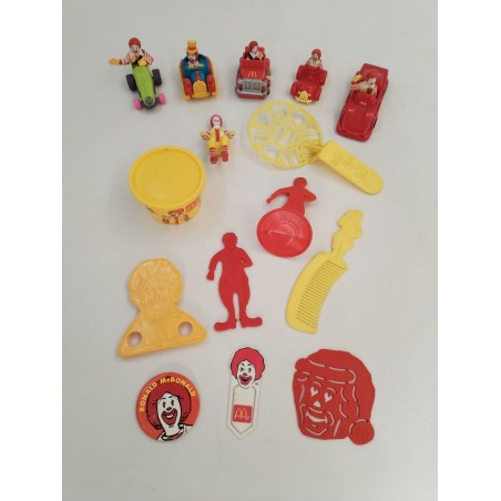 Années 90 Lot 15 Jouet Ronald Mc Donald Happy Meal Mc Donald's Mc Do Figurines 