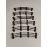 Lot De 6 Rails Courbes Po O Made In France Jep Fer Trains Ancien Jeu Miniature