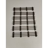Lot De 6 Rails Droits Po O Made In France Jep Fer Trains Ancien Jeu Miniature