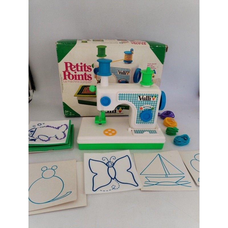 1980 Vulli Petits Points La Machine À piquer Couture Jouet Jeu Hasbro Vintage 1980 Vulli Petits Points La Machine À piquer Couture Jouet Jeu Hasbro Vintage