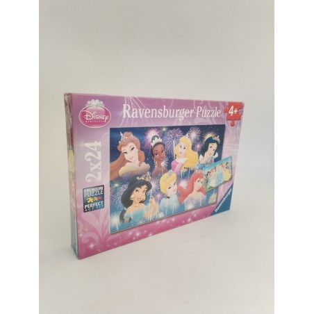 Neuf Disney Princess Les Princesses Réunis Puzzles Ravensburger 2 X 24 Puzzle...