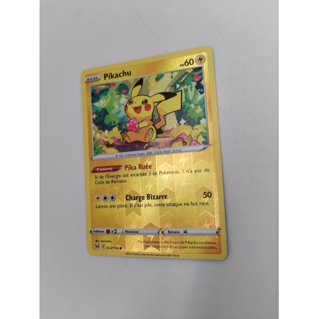 Pikachu 052/196 2022 Carte Pokémon Full Art Holo Nintendo Pokemon Reverse 