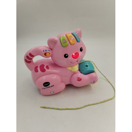 Vtech 1, 2,3 P'tit Chat Rose Jouet Électronique Jeu Eveil Animaux Lumineux Sons