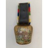 Cloche De Vache Décor Floral 13 Cm Suisse Montagne Paysage 