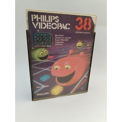 Philips 1982 Videopac 38 Munchkin Glouton Voraces Jeux Vidéo Jeu Arcade Rétro...