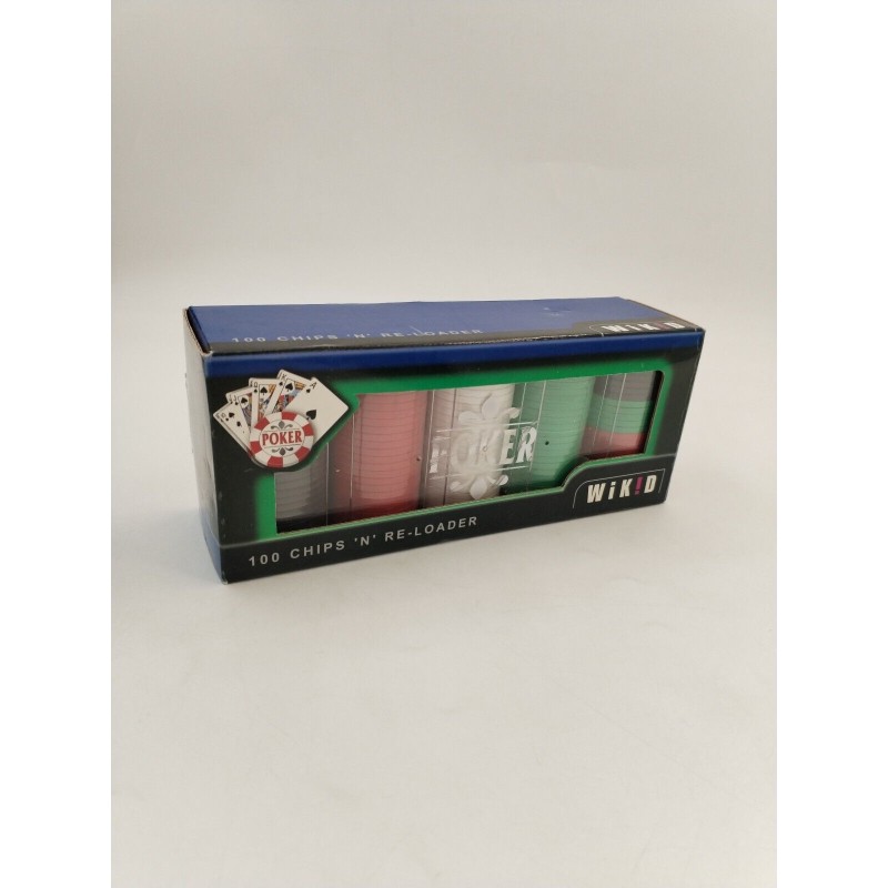 Poker Jetons 100 chips re loader Lot Jeton Boîtier de rangement Voyage Wikid Poker Jetons 100 chips re loader Lot Jeton Boîtier de rangement Voyage Wikid