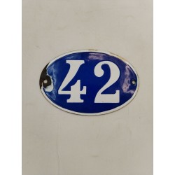 Plaque Émaillée Numéro 42 Rue Adresse Boîte Postale Maison