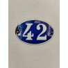 Plaque Émaillée Numéro 42 Rue Adresse Boîte Postale Maison