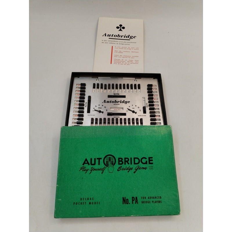 AUTO BRIDGE PLAY-YOURSELF BRIDGE GAME DELUXE POCKET MODEL VINTAGE Jeux No Pa AUTO BRIDGE PLAY-YOURSELF BRIDGE GAME DELUXE POCKET MODEL VINTAGE Jeux No Pa