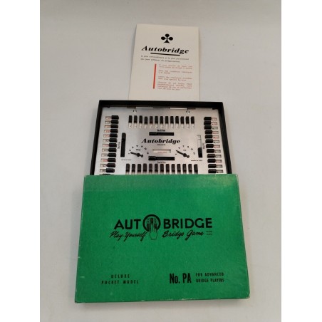 AUTO BRIDGE PLAY-YOURSELF BRIDGE GAME DELUXE POCKET MODEL VINTAGE Jeux No Pa 