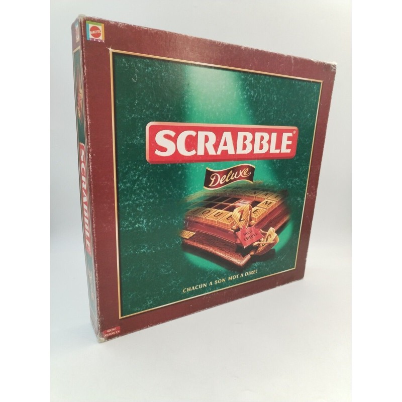 Scrabble Deluxe Mattel Jeux Jeu De Société Bois Scrabble Deluxe Mattel Jeux Jeu De Société Bois