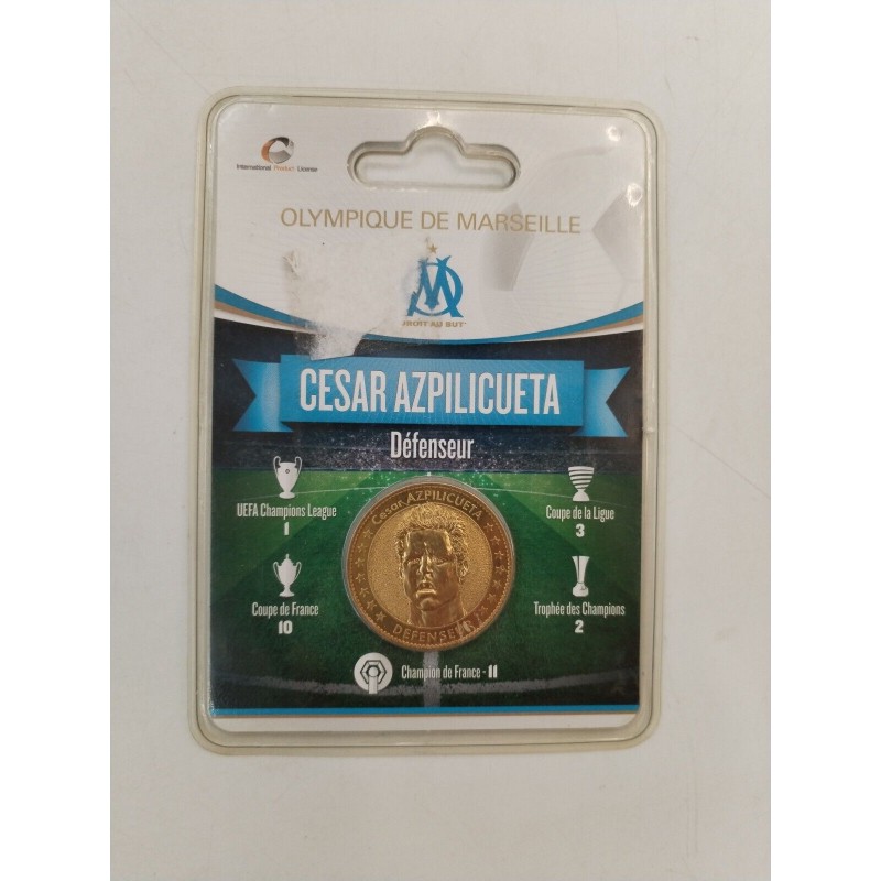 Olympique De Marseille Médaille Pièce Or César Azpilicueta Collection Om Olympique De Marseille Médaille Pièce Or César Azpilicueta Collection Om
