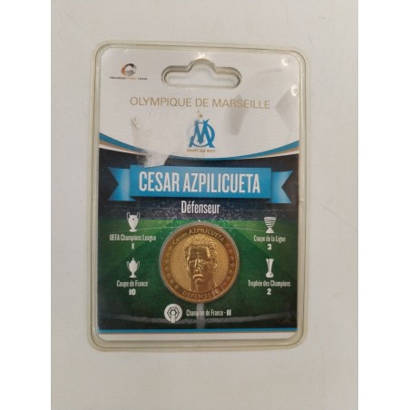 Olympique De Marseille Médaille Pièce Or César Azpilicueta Collection Om