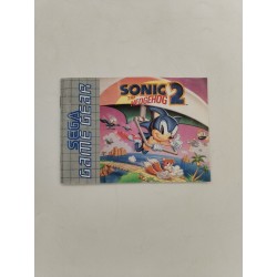 1992 Sega Game Gear Sonic The Hedgehog 2 Notice Livret Jeux Vidéo Rétro Jeu 