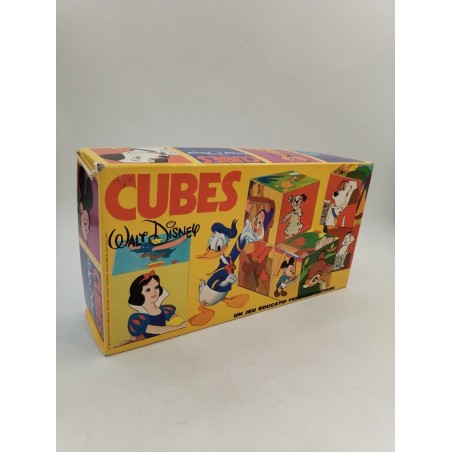Walt Disney 1974 Cubes Jeu Éducatif Nathan Puzzle Éveil Mickey Donald Jouet