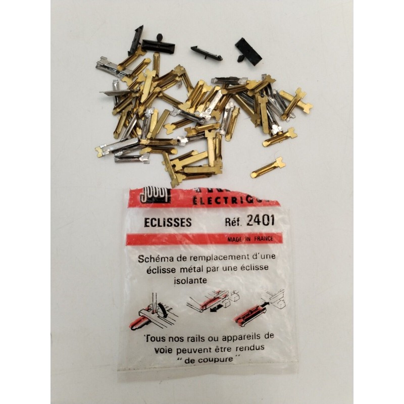 JOUEF HO SACHET ECLISSES LAITON ET COUPURE 2401 TRAIN ELECTRIQUE Rails Clips JOUEF HO SACHET ECLISSES LAITON ET COUPURE 2401 TRAIN ELECTRIQUE Rails Clips