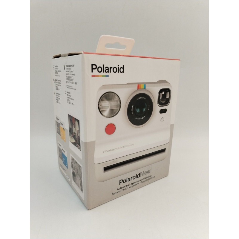 Polaroid Now Autofocus I-typr Caméra Appareil Photo Instantané White Polaroid Now Autofocus I-typr Caméra Appareil Photo Instantané White
