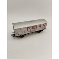 HO Jouef wagon Couvert Evian Badoit Loco Trains Électriques Train Publicité 