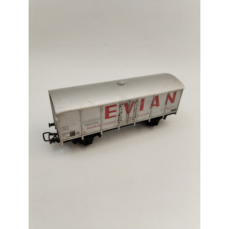 HO Jouef wagon Couvert Evian Badoit Loco Trains Électriques Train Publicité HO Jouef wagon Couvert Evian Badoit Loco Trains Électriques Train Publicité