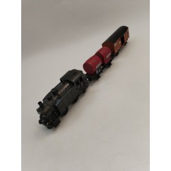 Loco Jouef 708 Locomotive Trains Électrique Wagon Citerne Vins Postillon Caisse