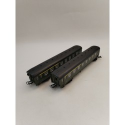 Lot 2 JOUEF HO 1/87 VOITURE VOYAGEURS 1 Et 2 CLASSE SNCF A3B5 MYFI 5147 Trains