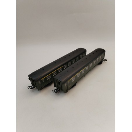Lot 2 JOUEF HO 1/87 VOITURE VOYAGEURS 1 Et 2 CLASSE SNCF A3B5 MYFI 5147 Trains