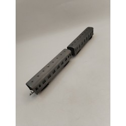 Lot De 2 Jouef 435 Wagon Voyageurs SNCF Bmyf Inox Gris 2ème Classe HO Trains Jeu