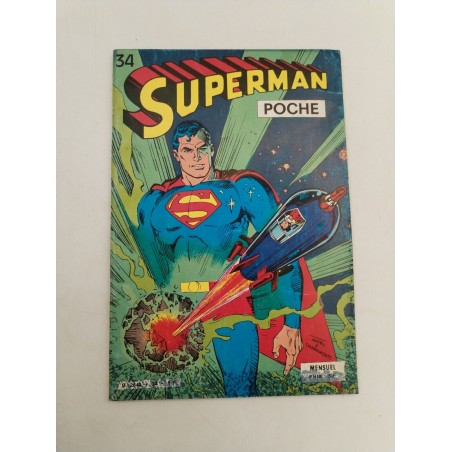 Superman Poche N 34 DC Comics 1980 Bandes dessinées