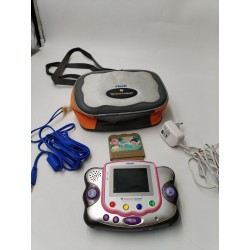 Console Vtech Vsmile Pocket Jeux Vidéo Éducatif Housse Câble Chargeur Jeu Dora